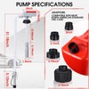 Fuel Transfer Pump with Auto-Stop Sensor-3.2GPM,30s Alert Beep,Overfill Protection,51"Hose Transfer