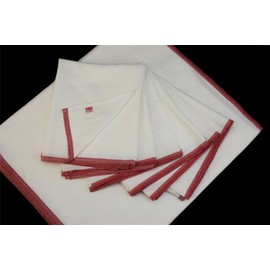 日東 Spun New Dish Towel Pack of 12 Red