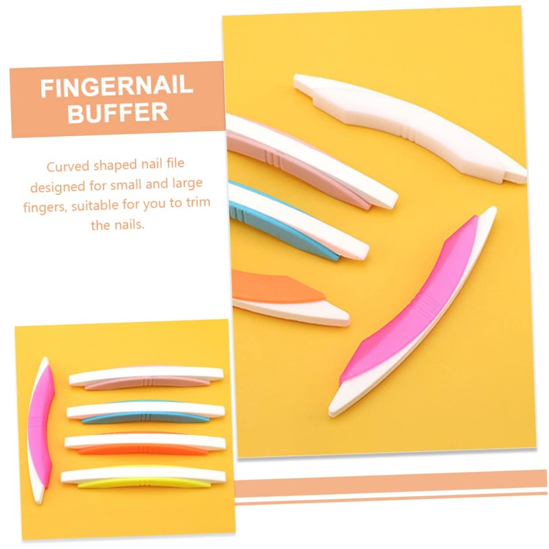 Mikinona Essential Nail Manicure Set 5pcs Nail Files Sponge Strips