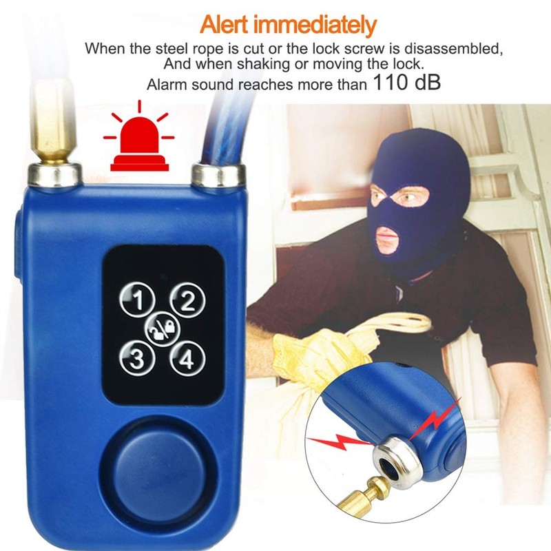 Antitheft Alarm Chain Lock, Y787 Smart Alarm Lock Antitheft Chain