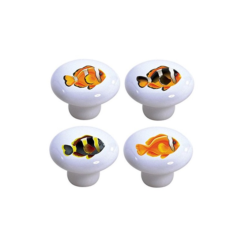 Carolina Hardware and Decor 2348 Clown Fish Ceramic Cabinet Drawer