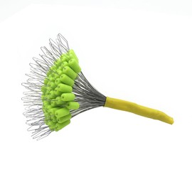 300 Pcs Big Green Rubber Fishing Bobber Stopper,Float Sinker Stops, 7 Size Oval Fishing Peg Float Stop Available (M)