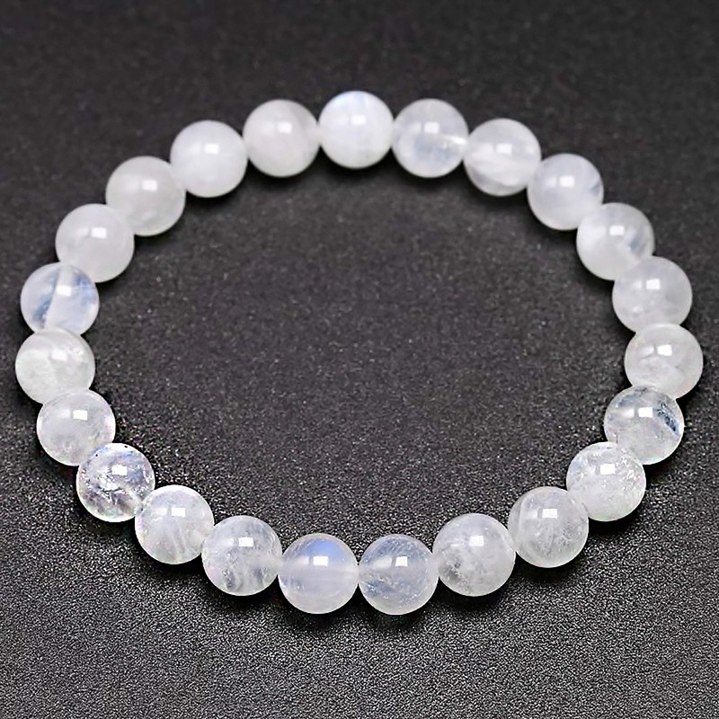 SIMPLÍ BASIC Natural Moonstone Healing Bracelet – 8mm Gemstone Beads