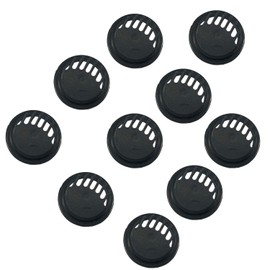 WedDecor Round Activated Carbon Protective Filters Accessories Anti-Pollution Dust mask valve Face mask Cover Mouth Filters with 7 Exhaust Values for Running, Cycling & Other Activities (Black) 10 Pcs