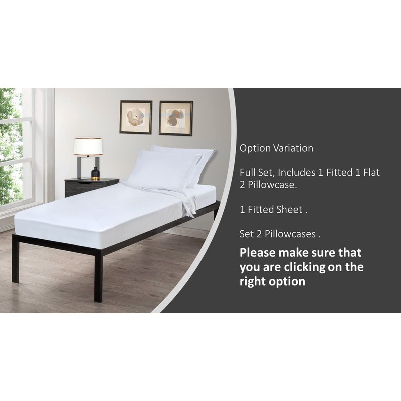 CAMP & MORE - Fitted Cot Sheet - Cotton/Poly (white)