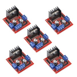 ALMOCN 5 x L298N Motor Drive Controller Board DC Dual H-Bridge Robot Stepper Motor Control and Drives Module for Arduino Smart Car Power UNO Mega R3 Mega2560
