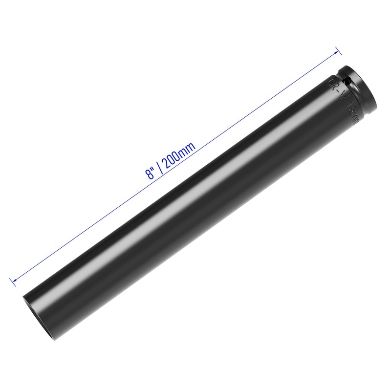 FOCMKEAS 1/2 Inch Drive by 18mm Deep Impact Socket, Heat-Treated