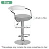 M METERXITY 1-Pack Bar Stool Covers Round, for 12-14 Inch