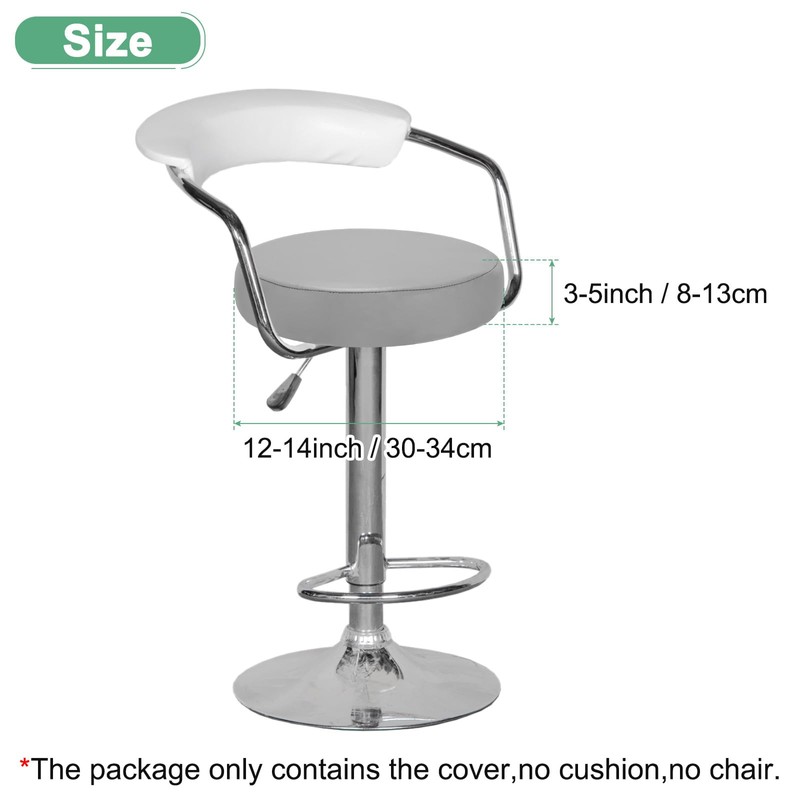 M METERXITY 1-Pack Bar Stool Covers Round, for 12-14 Inch