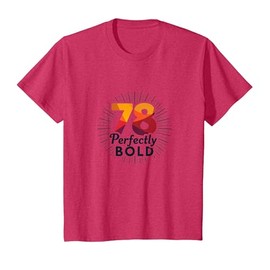 78 Perfectly Bold Birthday Gift for Vibrant Seniors T-Shirt, Youth, Red Heather