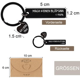 MEJOSER Teenager Mädchen Junge Geschenke Schlüsselanhänger von Mama Papa Jugendweihe Jugendliche Coole Lustige Geschenke für Tochter Sohn Geburtstag (von Papa)