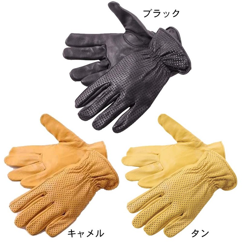Degner WL962MA Washable Deer Skin Leather Mesh Gloves, Tan M,