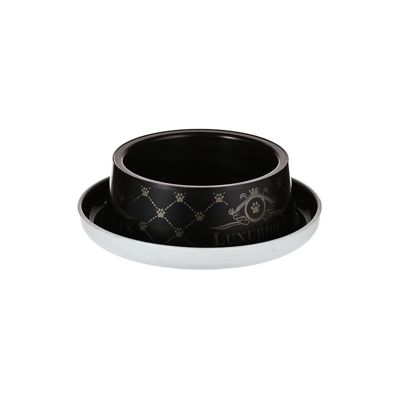 Moderna Plato anti-hormigas color negro
