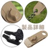 Tent Clips (10 Pieces/Khaki) Nylon Tent Clips, Alligator Clips, Tent
