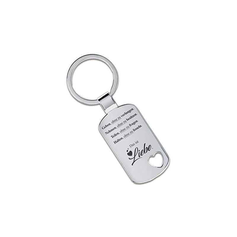 Lieblingsmensch Key Ring Model: Give Without Desiring ..., Die cut