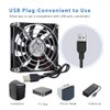 GDSTIME 80mm USB PC Fan 80 x 15mm ComputerFan 8CM