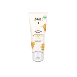 Babo Botanicals Sensitive Baby Fragrance-Free Daily Hydrating Baby Lotion- For body & face - For Babies, Kids & Adults with Sensitive Skin - EWG Verified - Vegan (Packaging may vary)