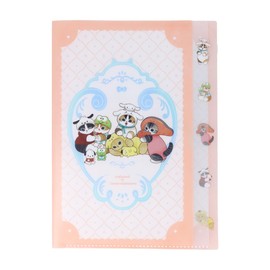 Sunstar Stationery Sanrio Character Clear File, 5 Pockets, Mofusand x Sanrio Retro Frame S2139677
