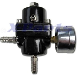 Benzindruckregler 0–7 bar Universal Black Adjustable
