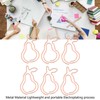 100Pcs Paper Clips Cute Bunny Shape Electroplating Process Lightweight Portable
