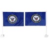 US Navy Emblem 12x15.5 12"x15.5" Premium Quality Double Sided Car