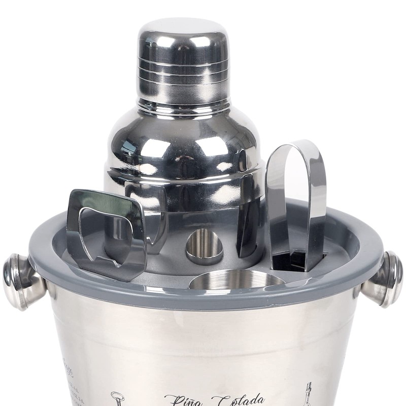Cocktail Shaker Set 5-Piece Cocktail Making Set Stainless Steel Home