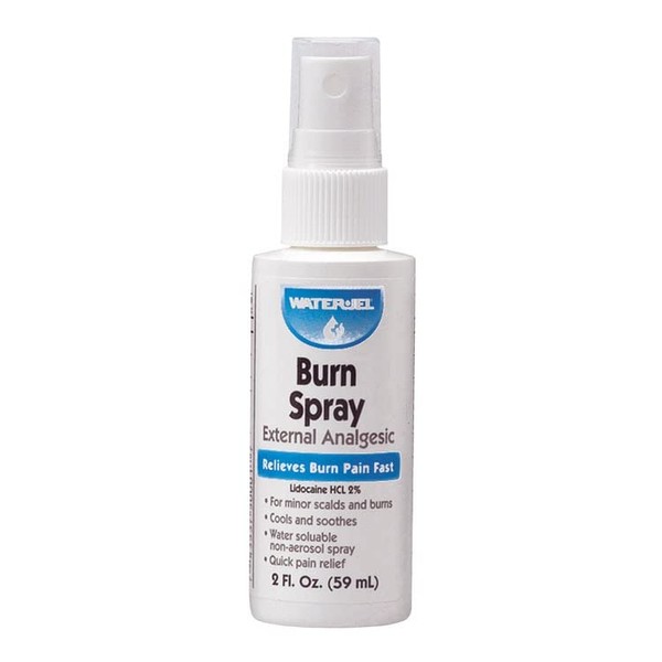 First Aid Burn Spray, Antiseptic Burn Pump Bottle, 2 Ounce, 2 Pack, MS-46410