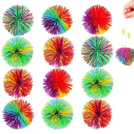 Pack of 12 Stringy Balls, Fluffy Balls, Stringy Balls, Party Bags Children's Birthday, Party Bags, Children's Birthday Party Bags, Sticky Balls