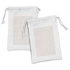 Lunarable Baseball Fabric Pouch Set of 2, Crossed Bats with