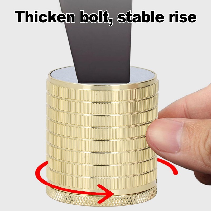 2 Pack Adjustable Furniture Bed Risers, Heavy Duty Aluminum Alloy