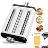 Pasta Maker Attachment for Kitchenaid Mixers, Kitchen Aid Mixer Accessories 3 in 1 Includes Pasta Sheet Roller Spaghetti Cutter Fettuccine Cutter, Durable Noodle Ravioli Maker and Cleaning Brush