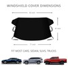 TX-INNO AUTO Windshield Cover for Ice and Snow, Thicken Extra