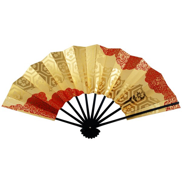 大阪長生堂 舞扇子 雲取亀甲 29cm 日本製 京扇子 匂い袋付オリジナルセット紙箱入 日本舞踊 海外土産