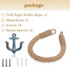 Nautical Toilet Paper Holder Rustic-Industrial Wall-Mounted Nautical Toilet Paper Towel