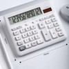Desk Calculator 12 Digit with Big Buttons, Desktop Dual Power