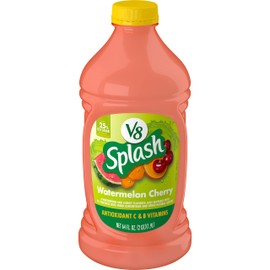V8 Splash Watermelon Cherry Flavored Juice Beverage, 64 fl oz Bottle