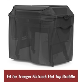 NUPICK Grill Cover for Traeger Grills Flatrock Weatherproof Flat Top Griddle, 600D Heavy Duty and 100% Waterproof Cover, Easy Take Off Handle Design, All Weather Protection