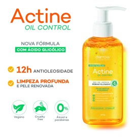Darrow Actine Oil Gel Limpiador Piel Mixta A Grasa 400g Grasa/mixta Día/noche