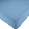 Erwin Müller Fitted Sheet, Renforcé Würzburg, Plain, Blue, Size 90