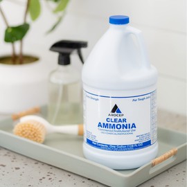 CPDI Clear Ammonia Cleaner Liquid, 2 Gallon, Multipurpose, Multi-Surface Cleaning Solution Removes Grease, Hard Water Stains, and Odors, Kitchen and Bathroom Use