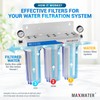 Max Water Whole House Water Filter Replacement Set Sediment, Iron