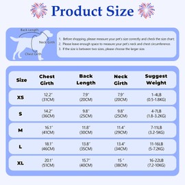 LyssKMK Patriotic Dog Tank Top 4th of July Dog Sleeveless Shirt USA Independence Day Outfits Stars Hearts & Stripe Patterns Dog Costume for Small Medium-Sized Dogs (3 PCS) XL