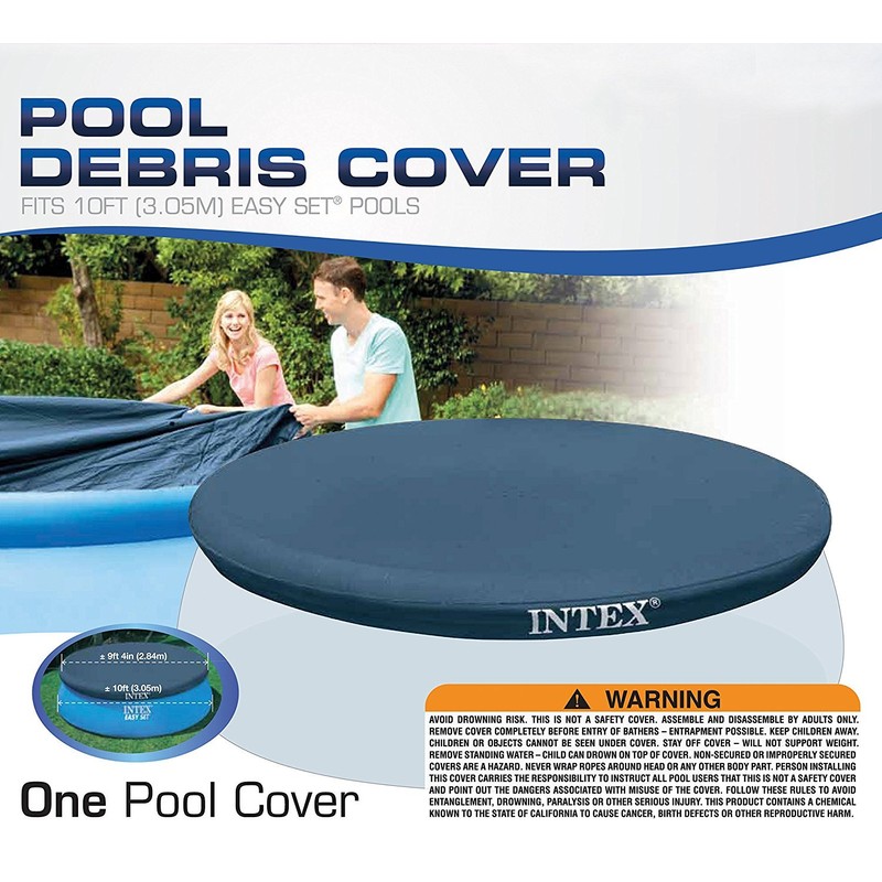 10-Foot Round Easy Set Pool Cover by Intex