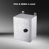 Ordentlich IP65 Weatherproof Stainless Steel Box Wall-Mounted Electronic Equipment Enclosure