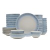 Mikasa Logan Blue 32 Piece Dinnerware Set, Service for 8
