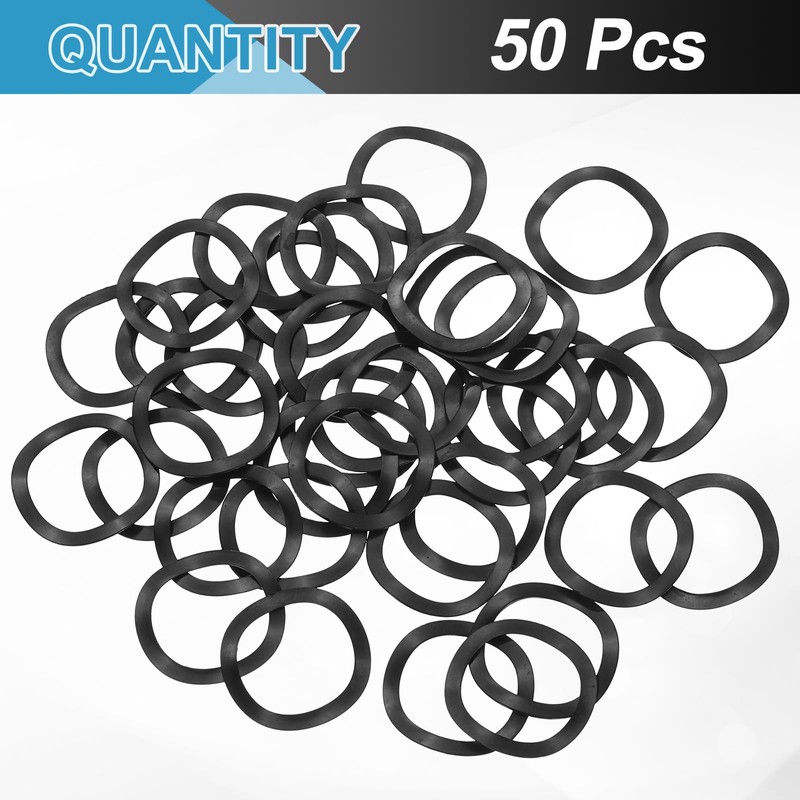sourcing map Wave Spring Washer, 50Pcs 0.98"x0.75"x0.02" (ODxIDxT) - Iron