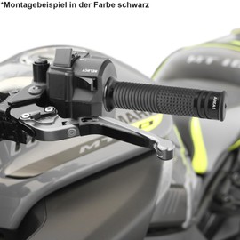 Area1 Lenkergriffe Motorrad Griffe für Crogen 50 (City/RS/Sport) Elenor 50, Magnet 50 (City/RS/Sport) Retrosa 50 125, Yoyo 50 / Novantic C2000, Nova, Novi (22, grau 22/24/25mm)