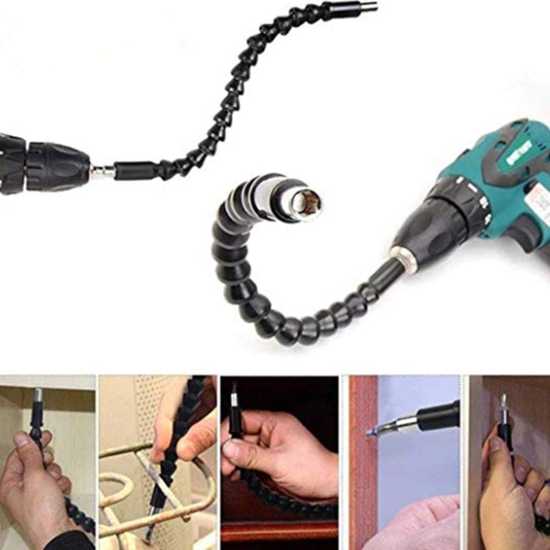 SIGLAUPER 22Pcs Flexible Screwdriver Drill Bit Extension - Drill Bit
