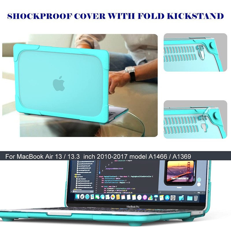 Mektron for MacBook Air 13 inch Case A1466 A1369 (2010-2017