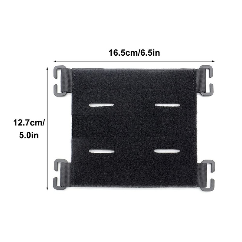 MiOYOOW 3PCS Molle Patch Panel, Tactical Patches Molle Attachment with